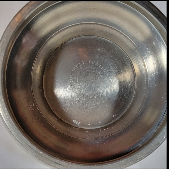 Vintage Newburyport Towle Pewter 5” Footed Bowl 2 3/4" Tall Flared #7612 - Picture 7 of 10